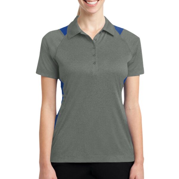 Ladies Heather Colorblock Contender Polo Thumbnail