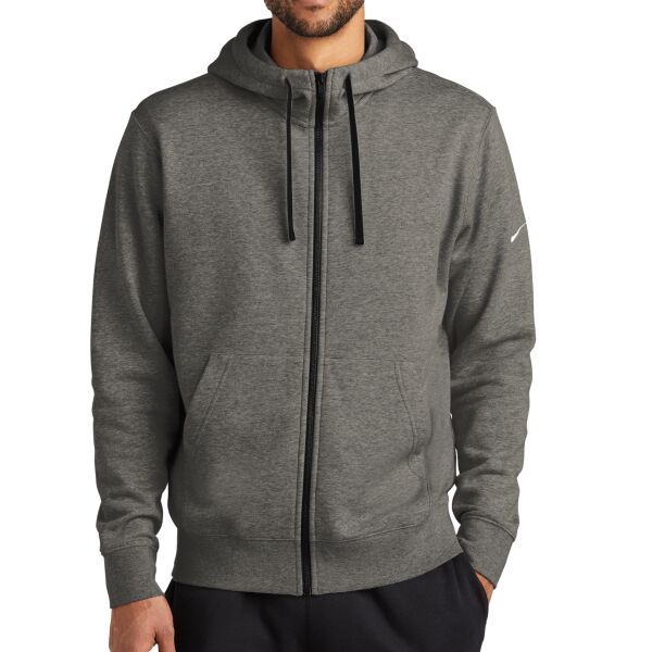 Club Fleece Sleeve Swoosh Full Zip Hoodie Thumbnail