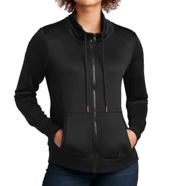 Ladies Performance Terry Full Zip Cowl Thumbnail