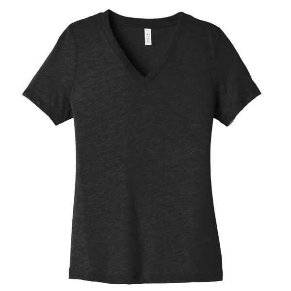 Women's Relaxed Heather CVC V Neck Tee Thumbnail